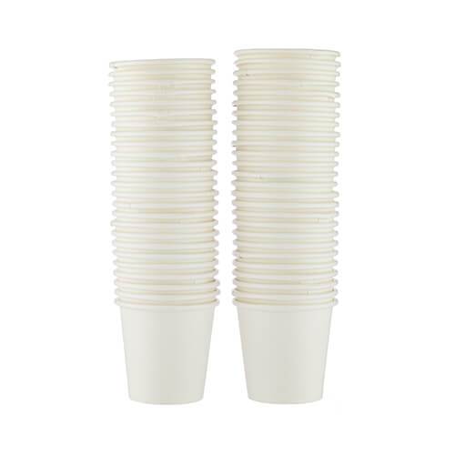 2.5 Oz White Single Wall Qahwa Paper Cups - Image 3