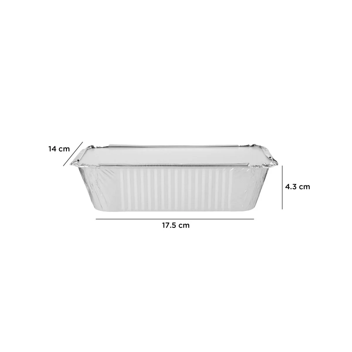 Aluminium Container 210x140x38mm (Economy) 1000 Pieces - Image 3