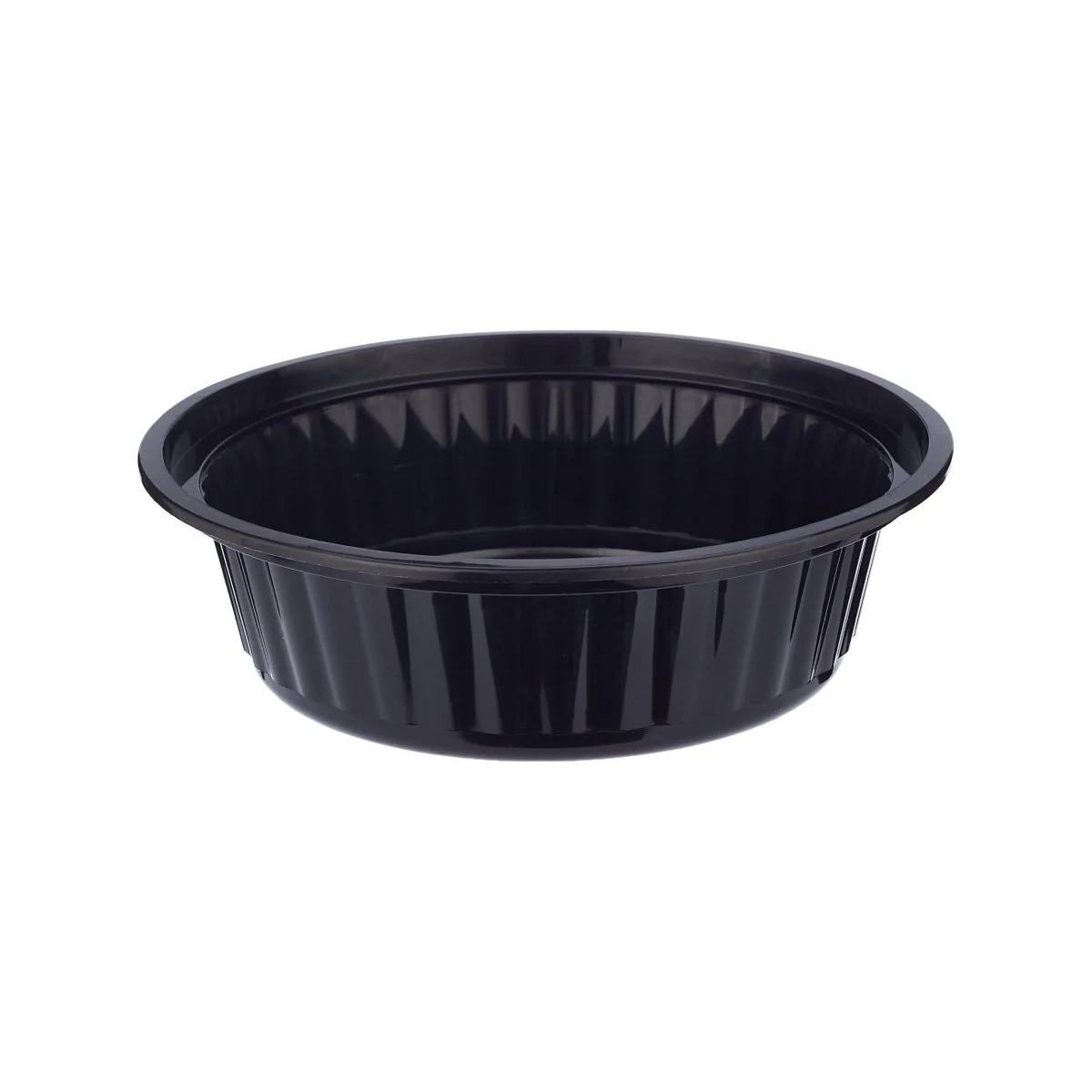 Black Base Round Container 16 Oz with Lids 150 Pieces - Image 3