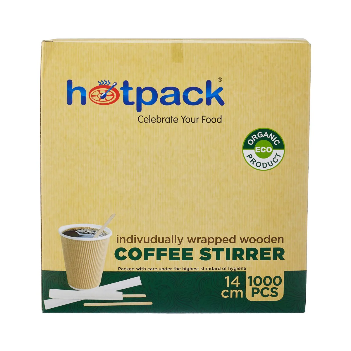 Disposable Individually Wrapped Wooden Coffee Stirrer - Image 10