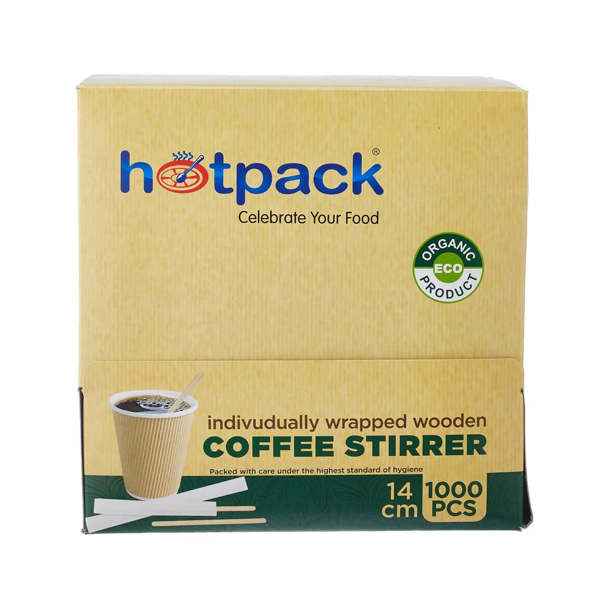 Disposable Individually Wrapped Wooden Coffee Stirrer - Image 6
