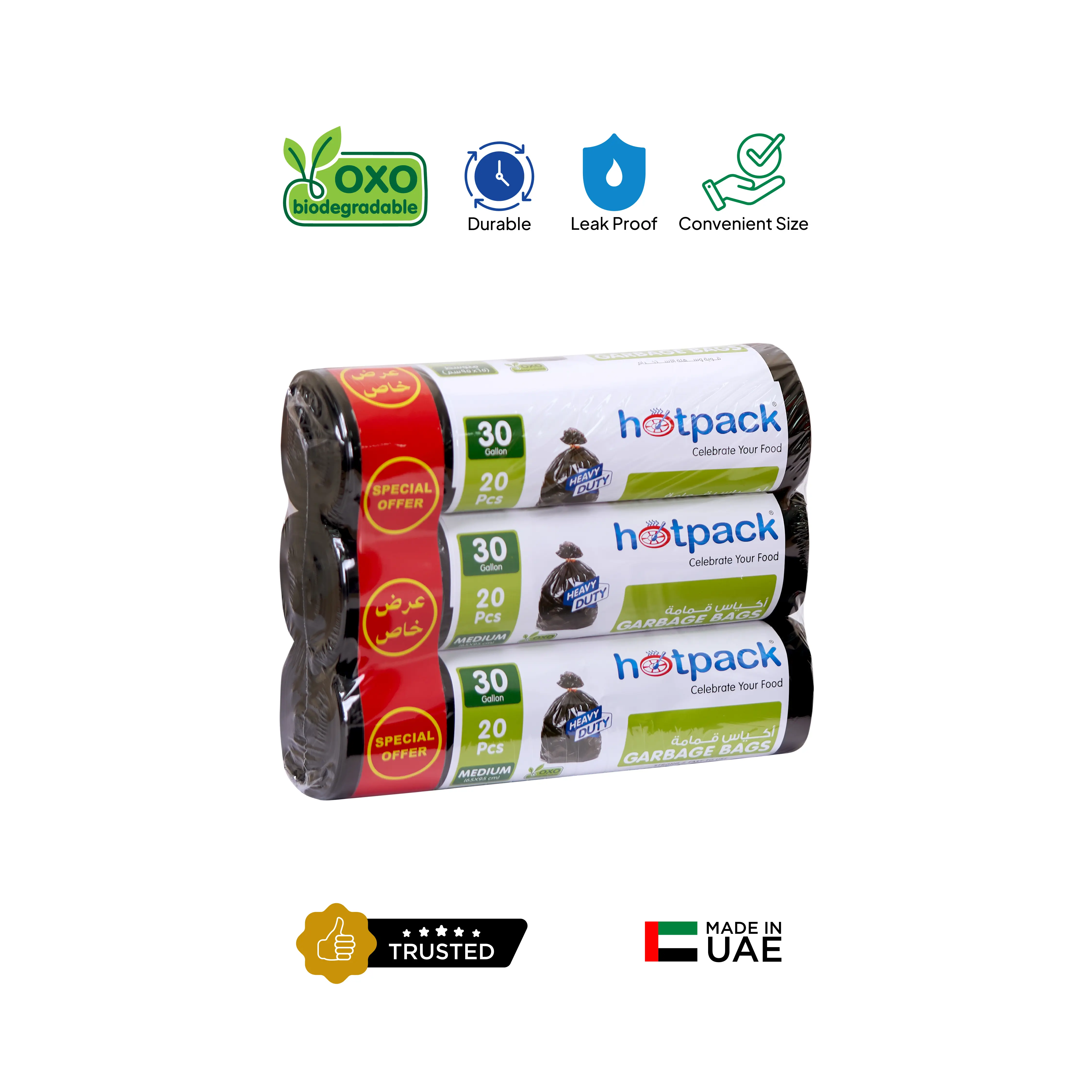 Garbage Bag Roll 65 x 95 cm Special Offer Pack - Image 4