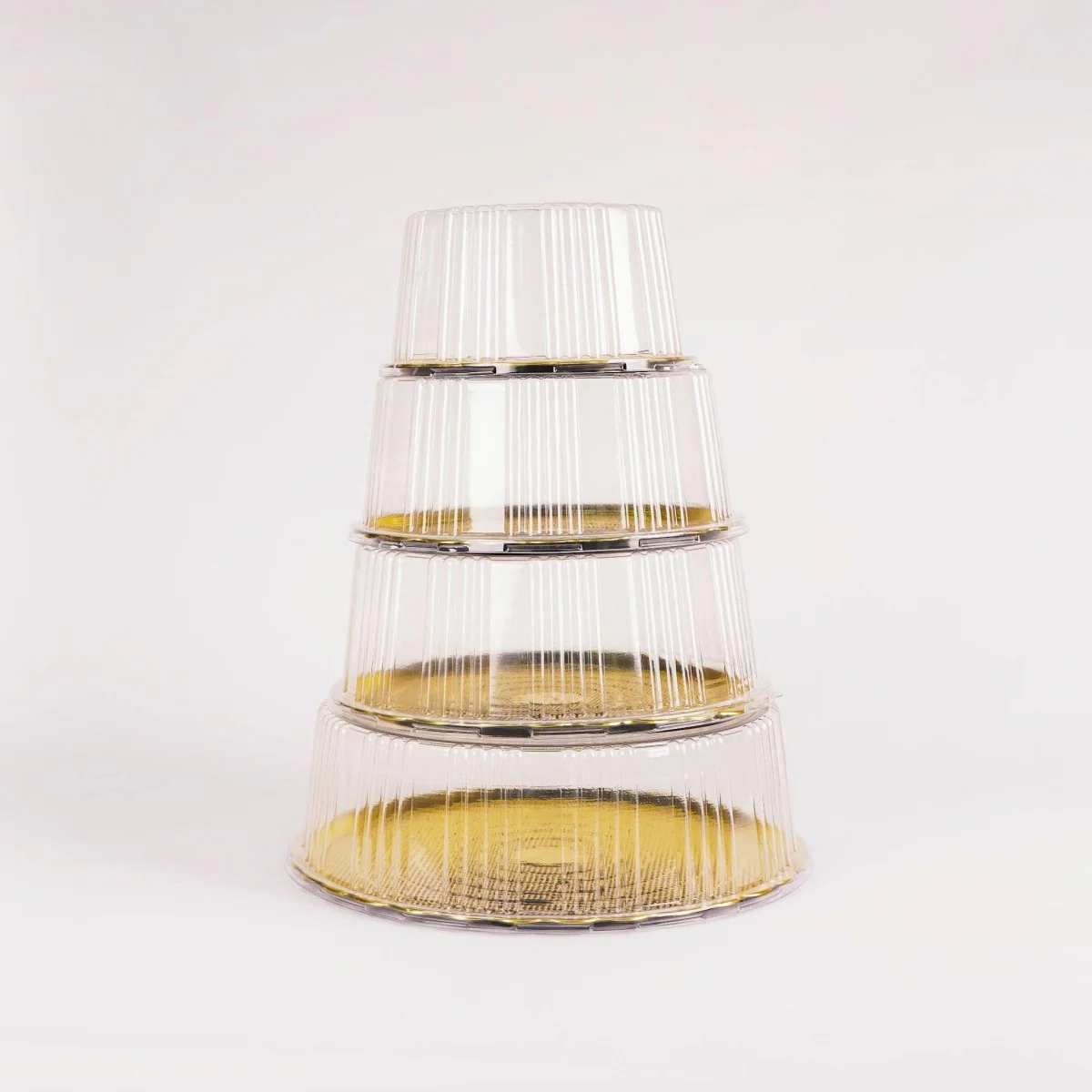 Gold Base Round Cake Container With Lid - Image 7