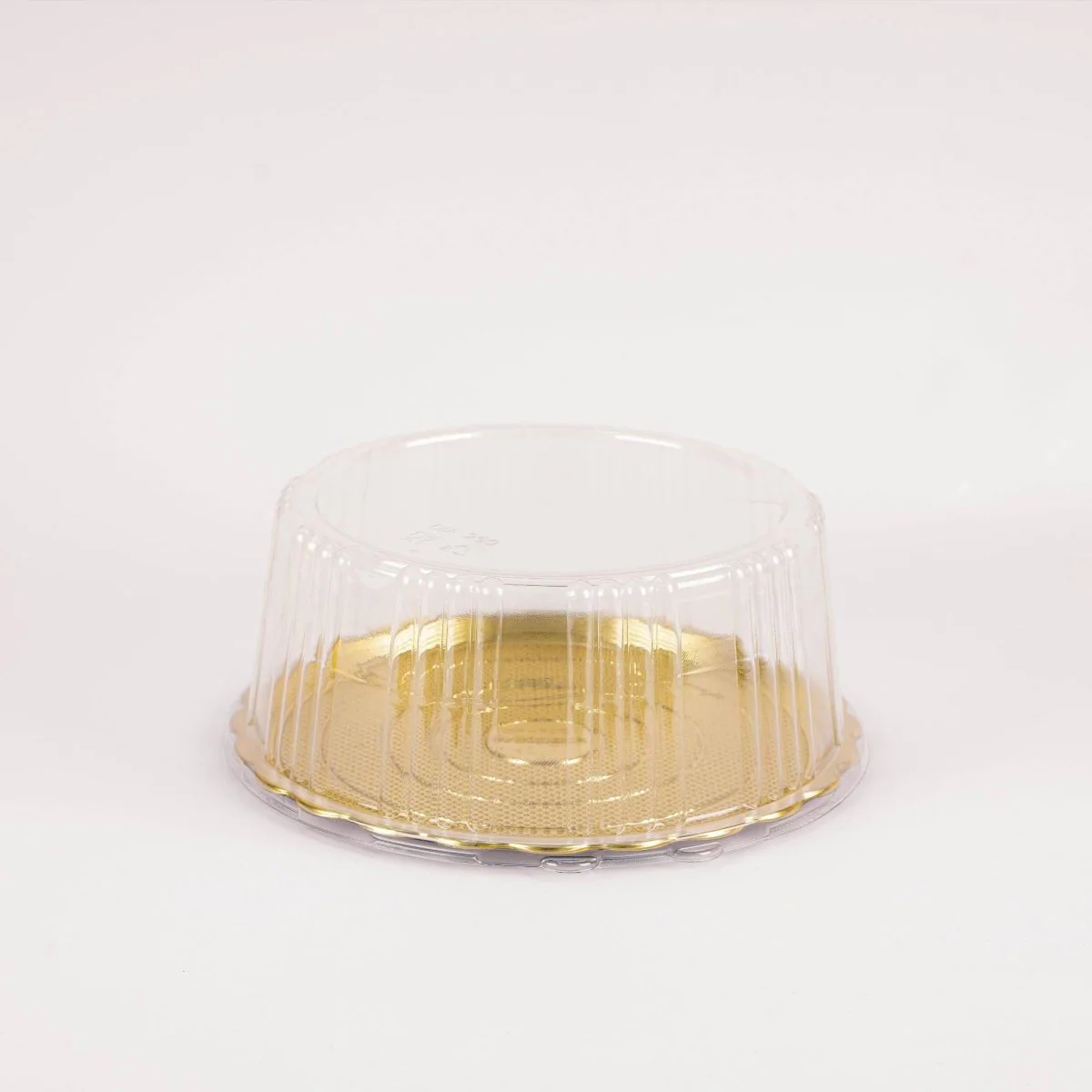 Gold Base Round Cake Container With Lid - Image 8
