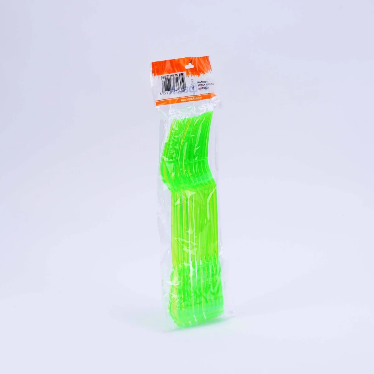 Heavy Duty Neon Plastic Fork 10 Pieces - Image 3