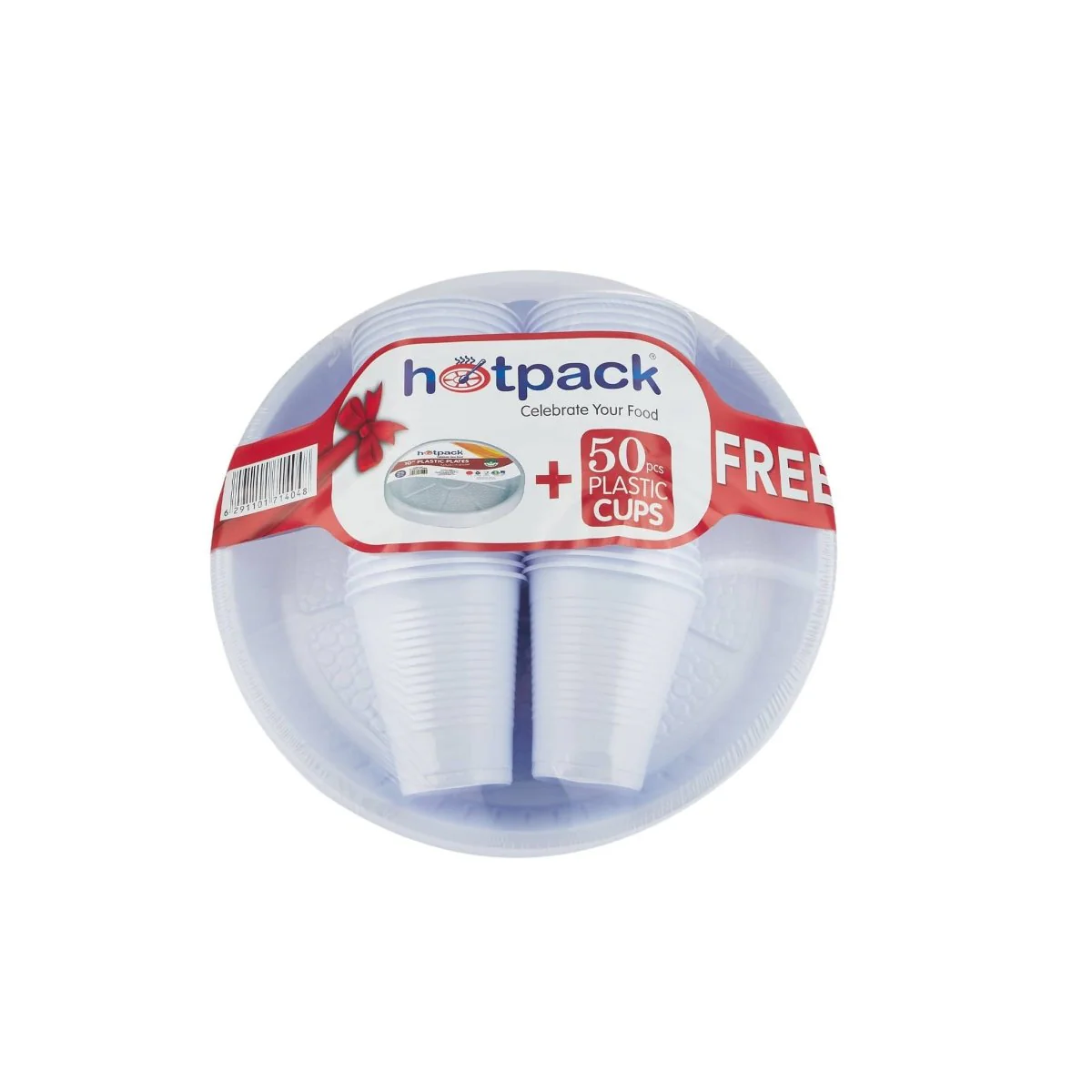 Plastic Plate 10 inches x 25 Pieces + 6 oz Cup x 50 Pieces - Image 3