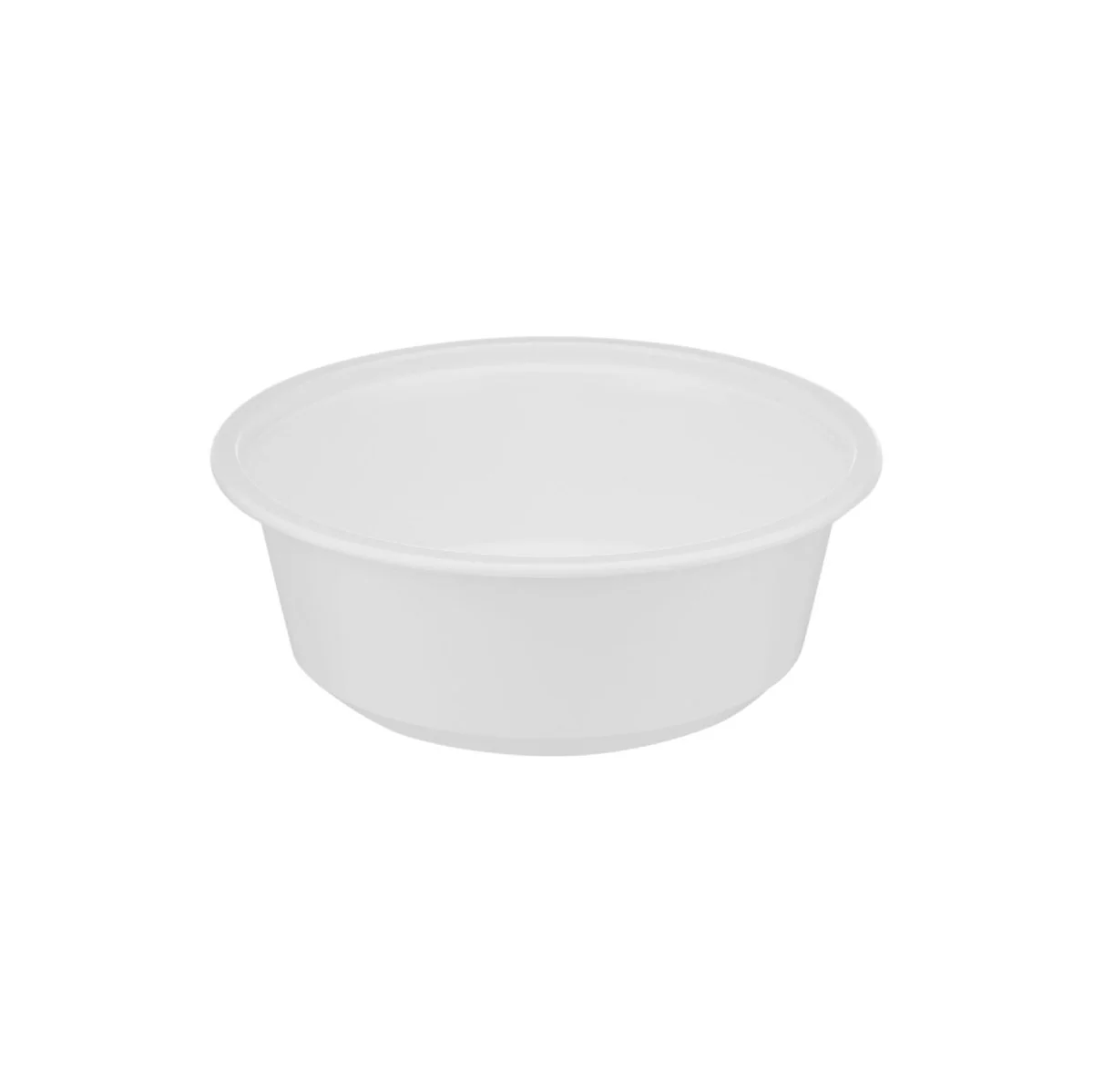 Plastic White Bowl 225ml With Lid 25 Pieces - Image 6