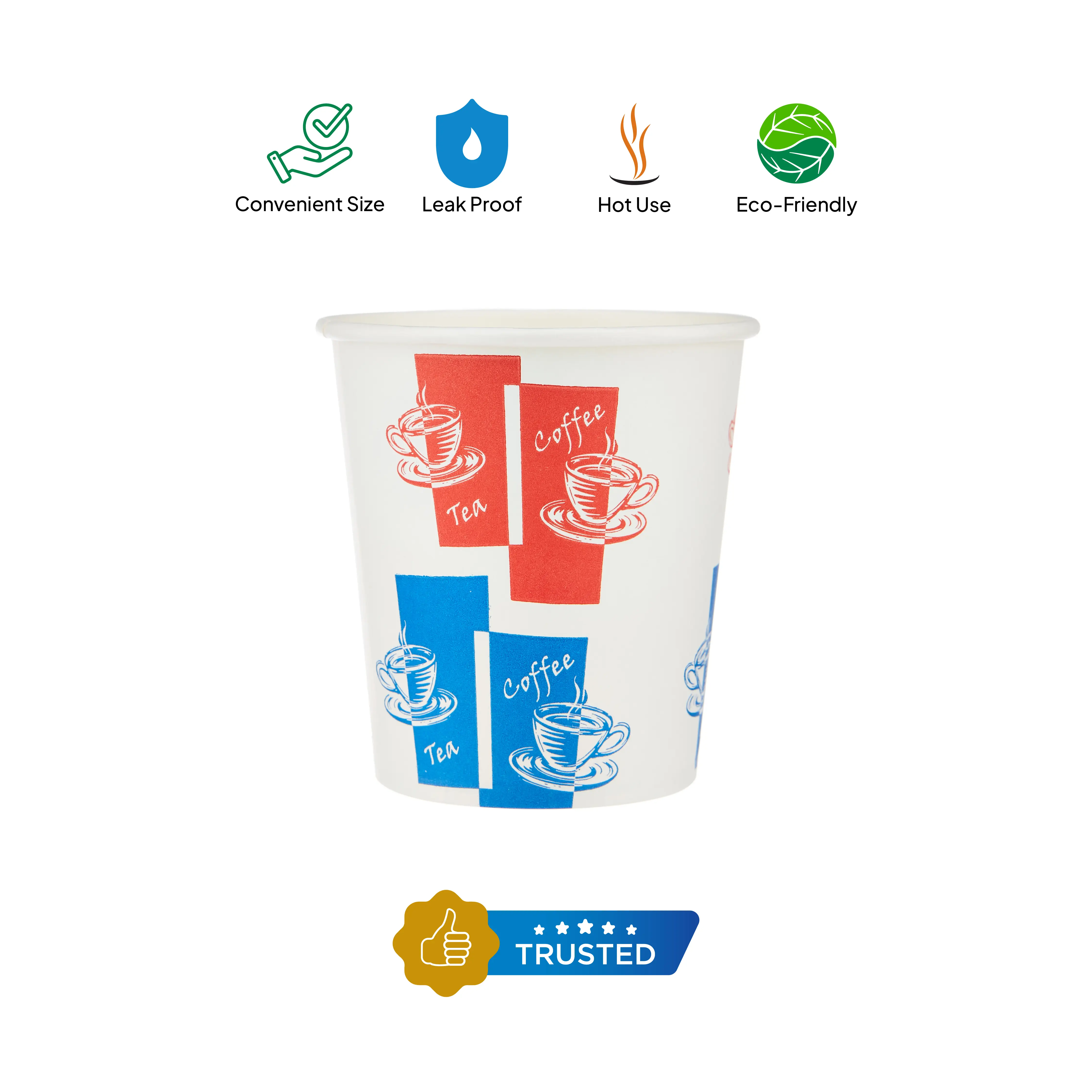 Printed Single Wall Paper Cups 6 oz - Image 5