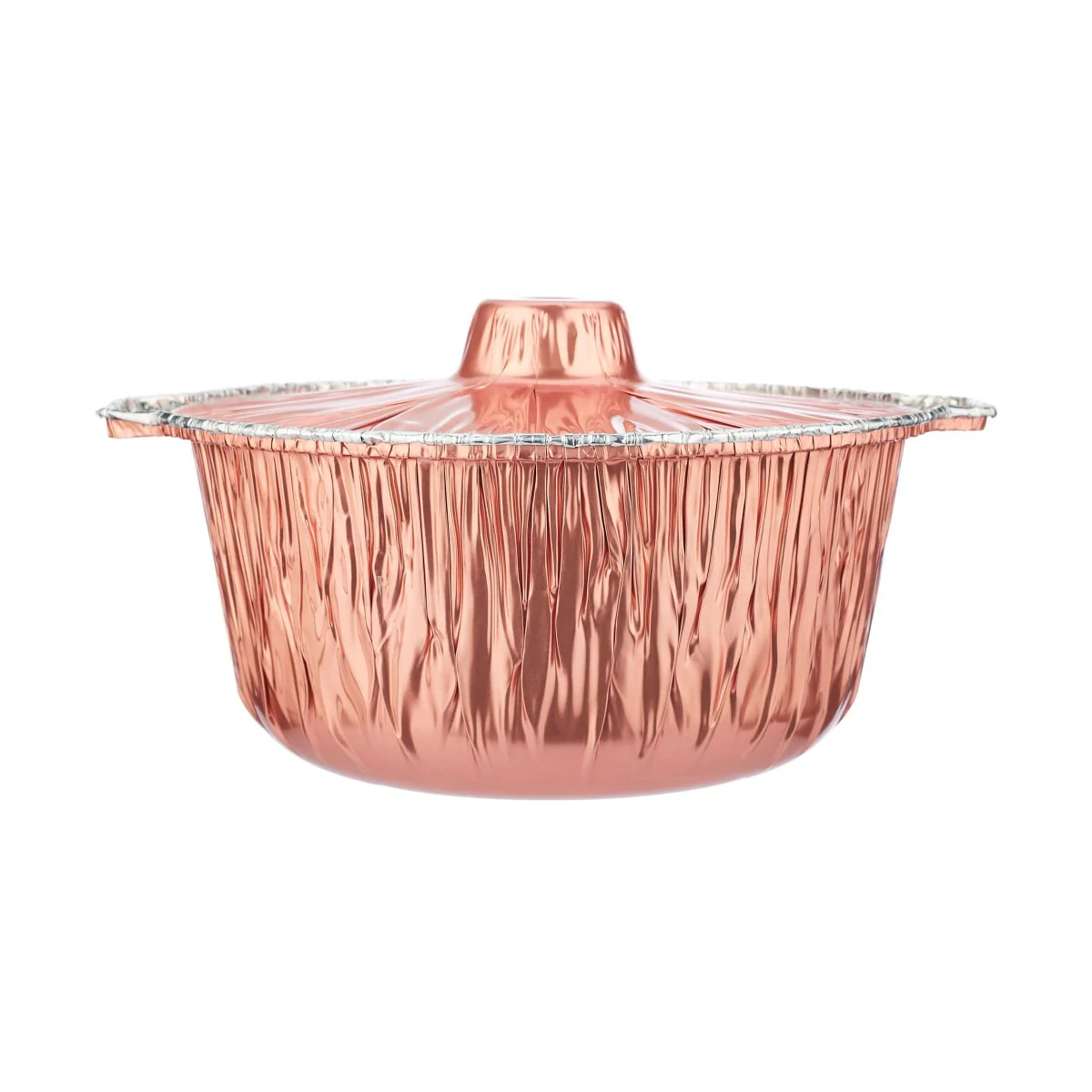 Round Aluminium Pot Container With Lid - Image 38