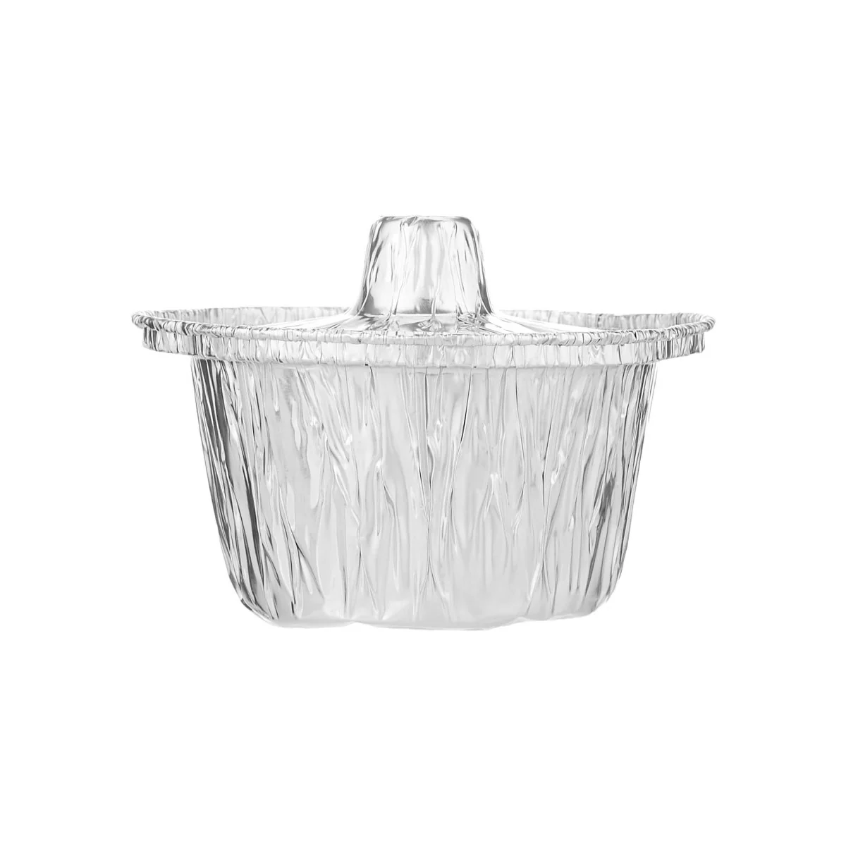 Round Aluminium Pot Container With Lid - Image 5