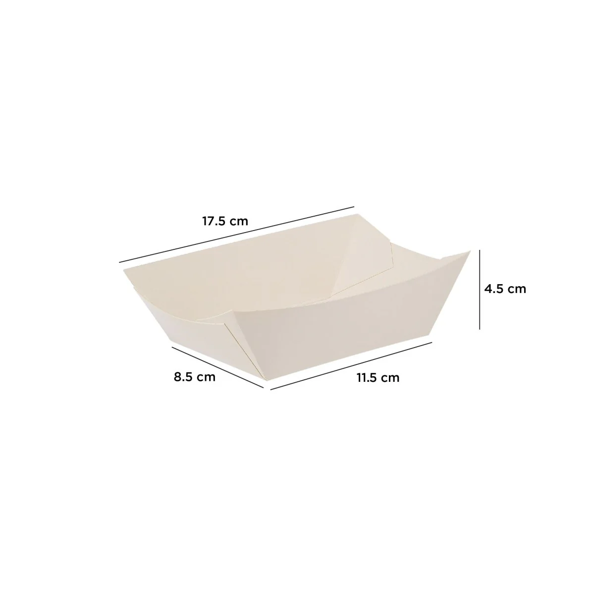 White Paper Boat Tray - Image 3