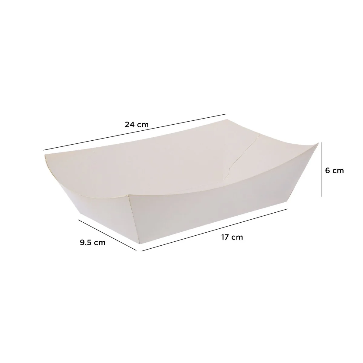 White Paper Boat Tray - Image 7